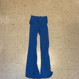 Aerie Blue Stretch Flare Leggings M
